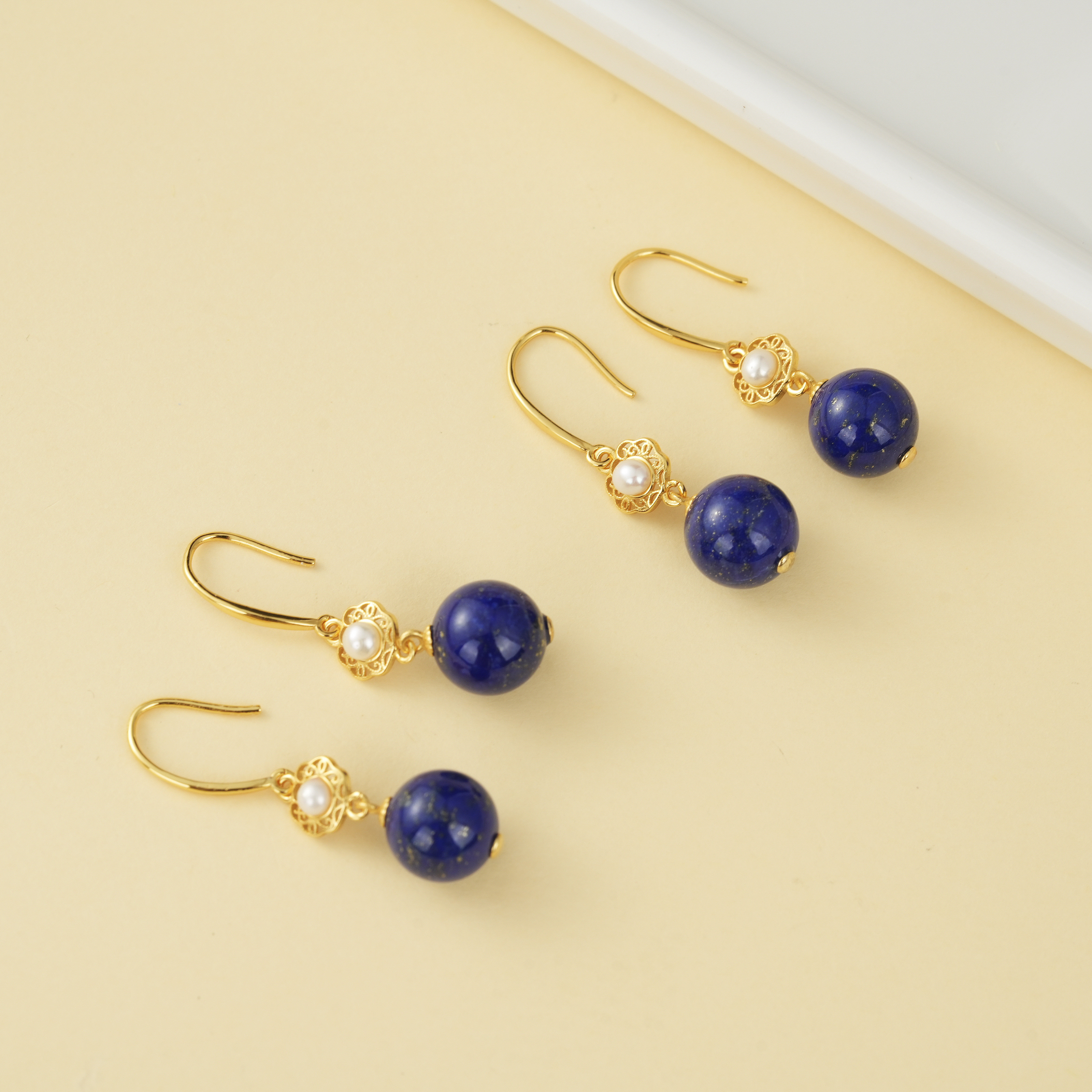 云上叙25 DS47653 青金石耳钩-多样性发一件-9.5mm（甄选）,饰品/流行首饰/时尚饰品新,耳饰,淘宝优惠券,粉丝福利购,淘宝优惠卷