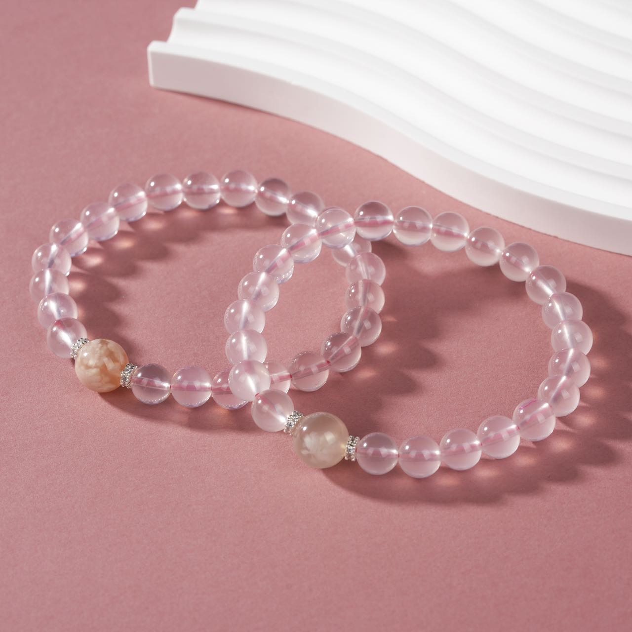 云上叙22 DS67597 -粉晶DIY单圈手串-多样性发其一-7mm（甄选）,饰品/流行首饰/时尚饰品新,手饰/手串,淘宝优惠券,粉丝福利购,淘宝优惠卷