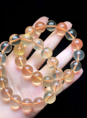 云上叙25 DS73227-黄水晶手串-多样性发其一-约13mm