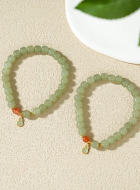 云上叙14 DS71934-和田玉单圈手串-多样性发其一-6.5mm （甄选）