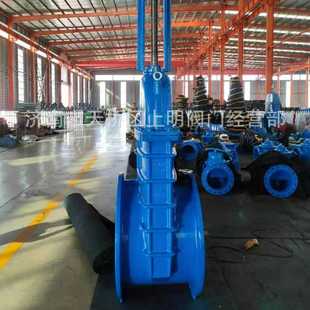 大口径暗杆明杆阀门管道座弹性封闸阀500球铁机械设备软密封闸阀