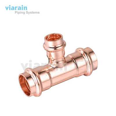 紫铜美标V型卡压管件 给水管道以及供暖接头copper fitting