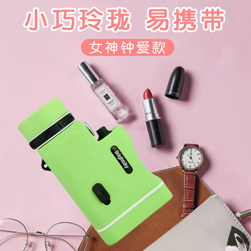 新品户外易携带带灯单筒望远镜高倍高清儿童学生手持望眼镜