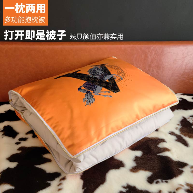 轻奢抱枕被子毯子两用汽车载午休午睡客厅沙发家用多功能夏季