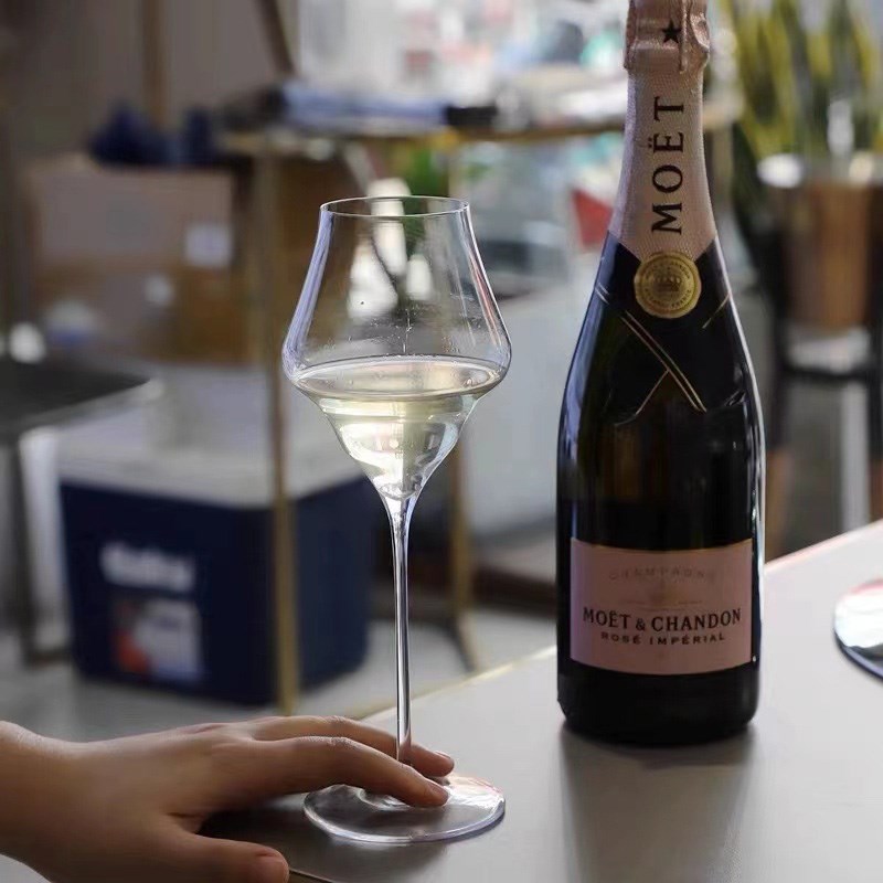 手工吹制水晶葡萄酒杯 香槟杯 轻奢云朵红酒杯 特调鸡尾酒杯