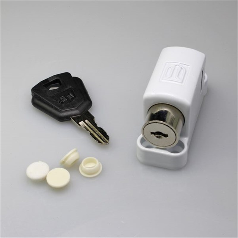 塑钢平开窗锁扣断桥铝外推窗防盗锁小孩防护锁酒店窗户限位器