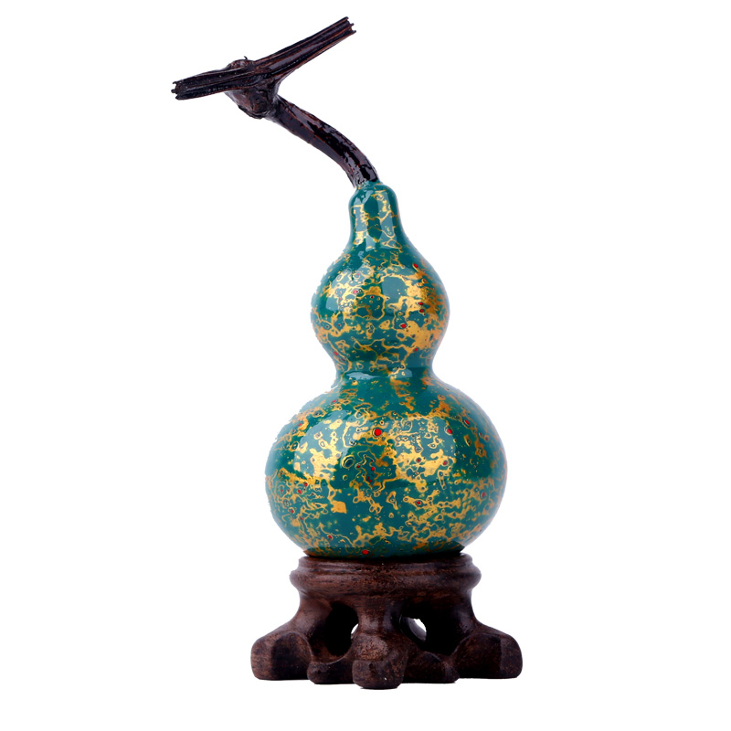 文玩葫芦大漆把玩件天然手捻小葫芦八宝纯手工漆艺收藏摆件漆器