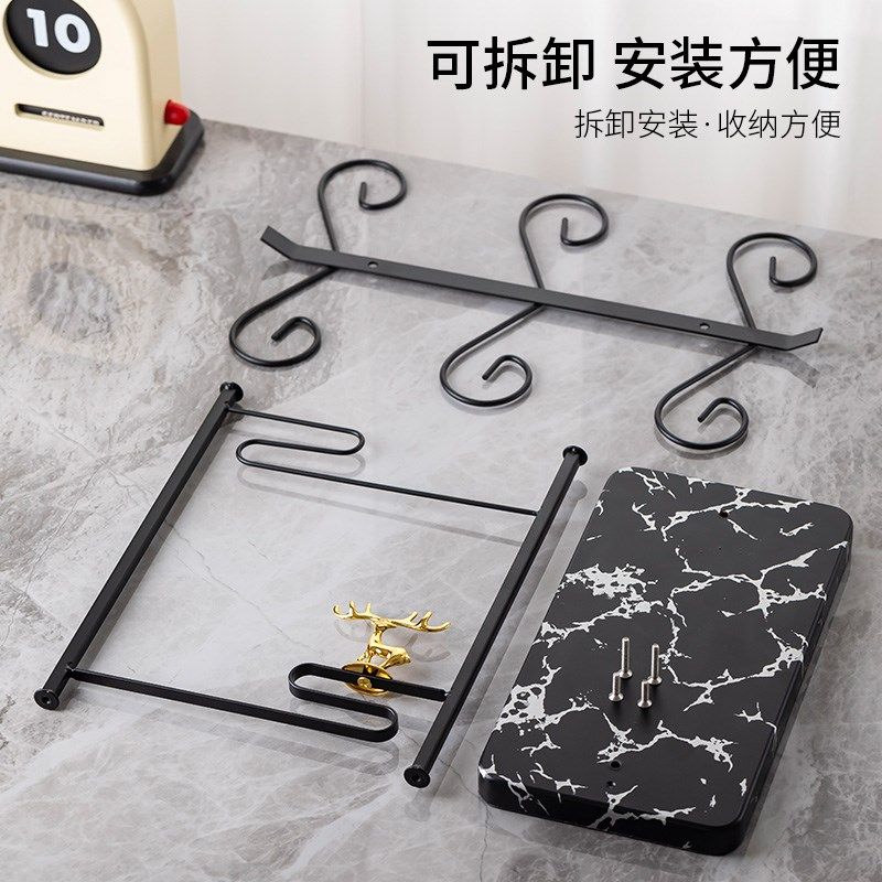 红酒杯倒挂架子轻奢高脚杯架吊杯架高级感家用酒柜装饰架摆件