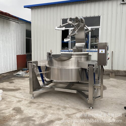 绿驰多爪行星搅拌炒锅 大型商用火锅底料炒锅 酱料自动控温炒货机