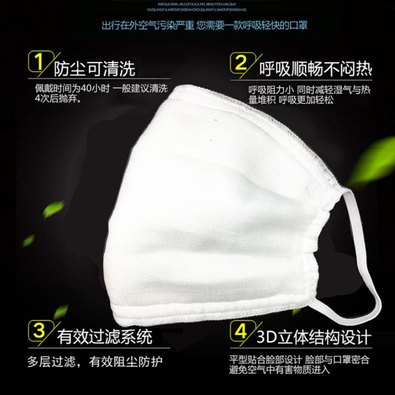 纱布口罩加厚防尘工业打磨劳保12/1618/24层耳戴式可清洗透气