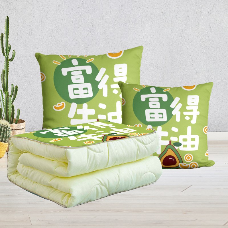 抱枕被子两用毯子二合一折叠沙发靠枕办公室午睡小枕头汽车载春夏