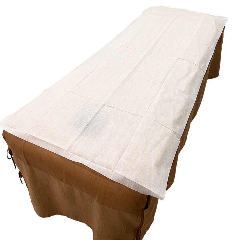 一次性床单100张美容院加厚无纺布防水防油按摩床带洞孔床垫