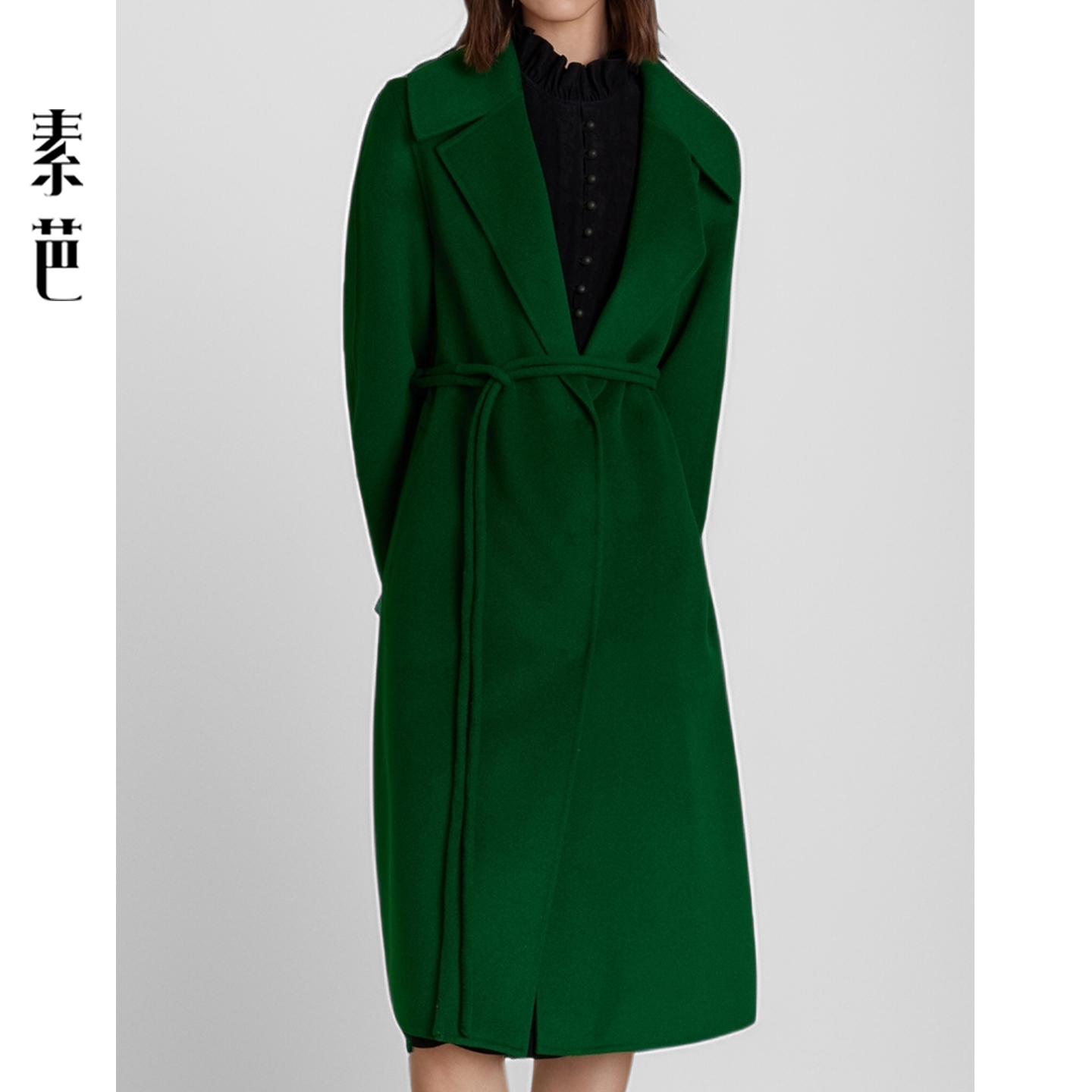 素芭高级感双面呢大衣