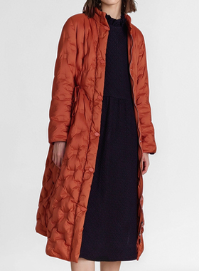 素芭轻暖收腰长款羽绒服女冬季复古时尚休闲保暖高级感外套SJ0808