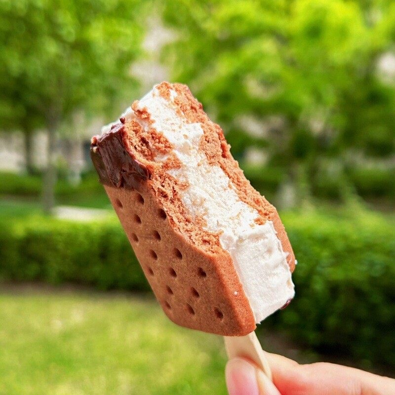 2支五丰臻我三明治巧克力冰淇淋