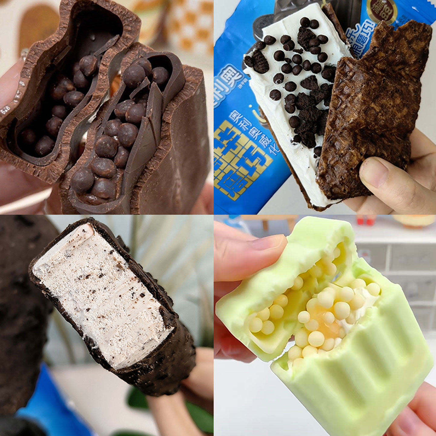 10支 网红新品巧克力雪糕混搭 德华磨巧茉莉白巧奥利奥威化冰淇淋