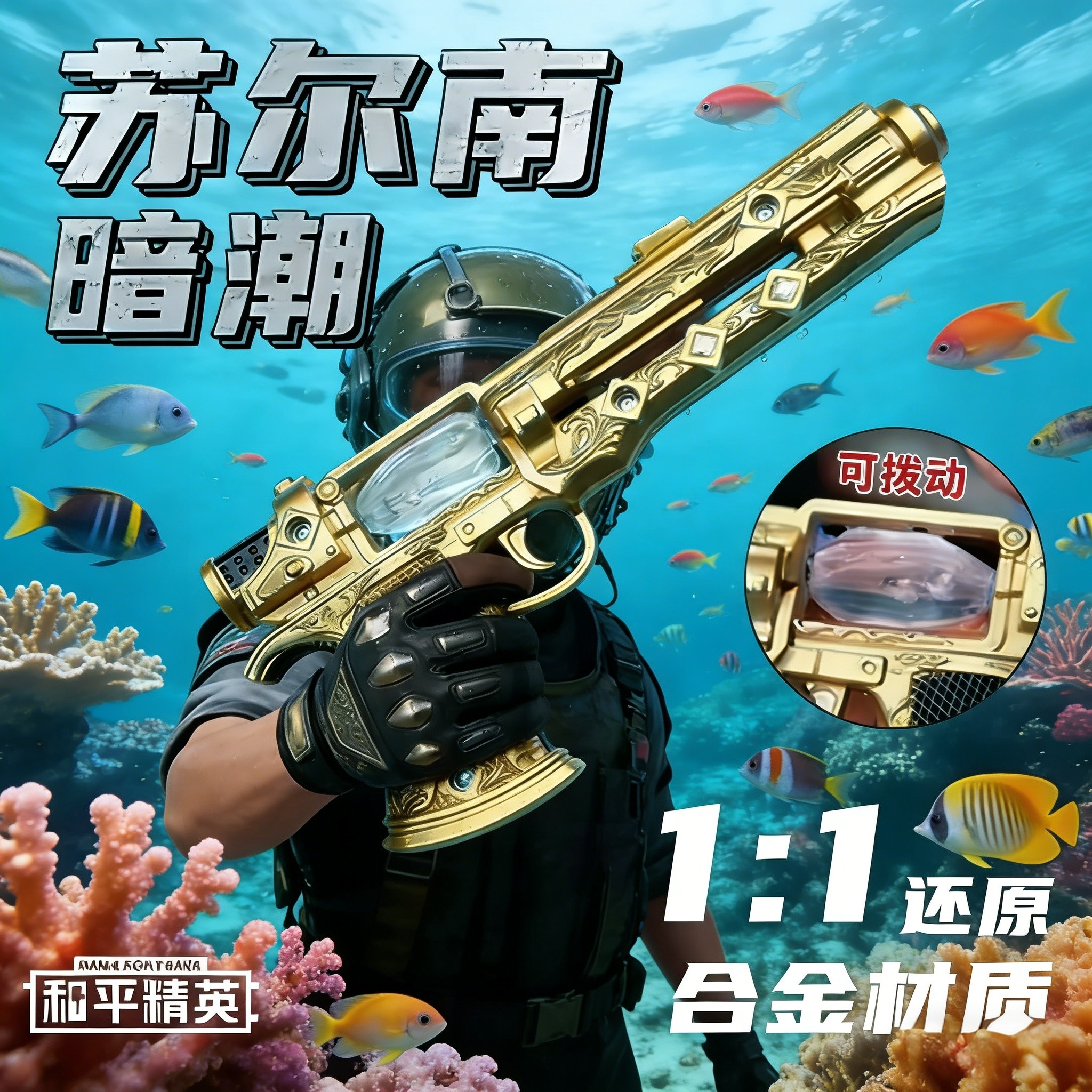 苏尔南手枪和平精英暗潮之心超大号20cm模型儿童玩具枪收藏摆件,玩具/童车/益智/积木/模型,其他玩具枪,淘宝优惠券,粉丝福利购,淘宝优惠卷