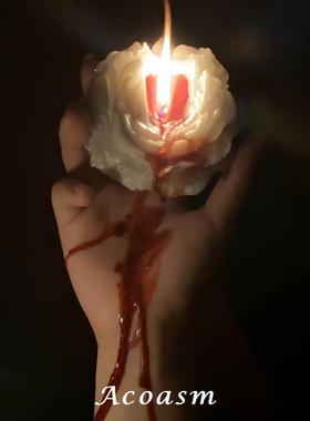 低温蜡烛情调浪漫鎏金夹心牡丹玫瑰莲花滴蜡情侣夫妻礼物小道具