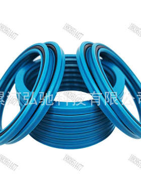 厂家直供RU63 DA2活塞杆密封蓝色聚氨酯油封90*105*6