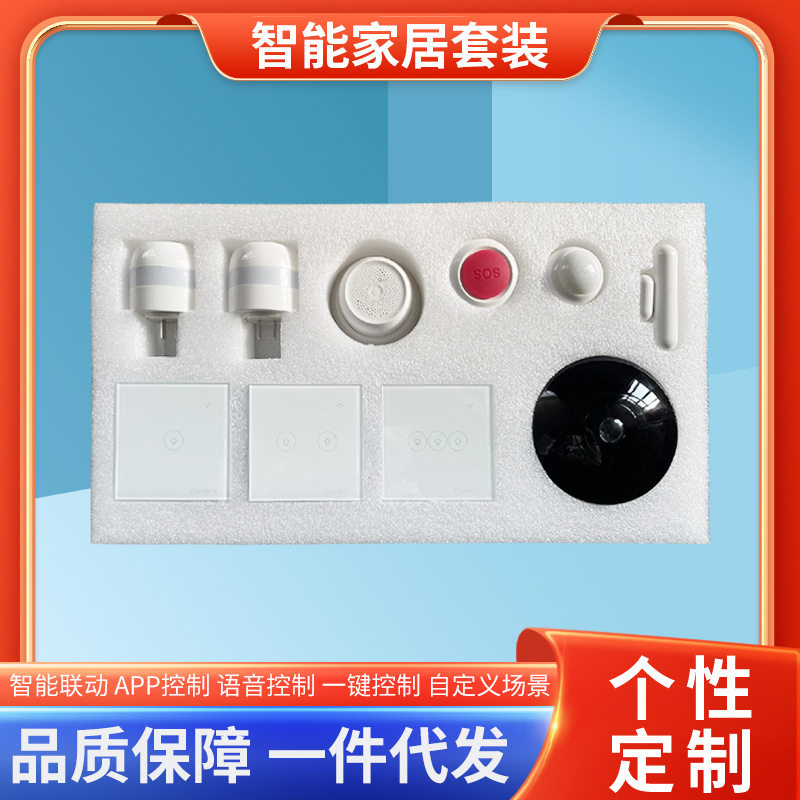 智能家居套装无线控制系统多功能联动套装智能开关安防十件套装,模玩/动漫/周边/娃圈三坑/桌游,文化/体育周边,淘宝优惠券,粉丝福利购,淘宝优惠卷
