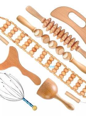 7 In 1 Wood Massage Tools Massager Wooden Massager for Body