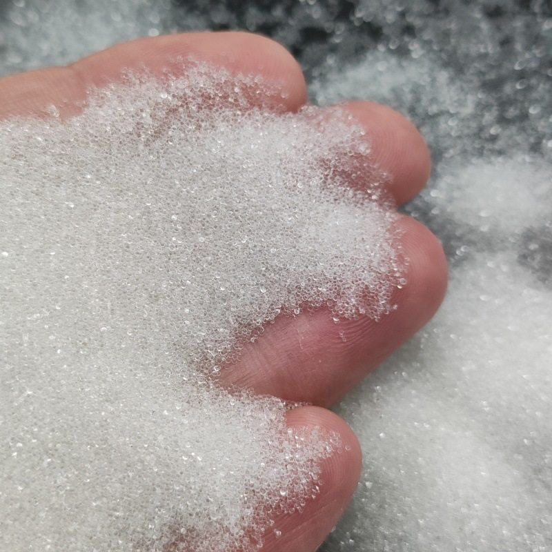 喷丸玻璃珠厂家批发发泡陶瓷美缝剂玻璃微珠高强喷砂研磨玻璃砂