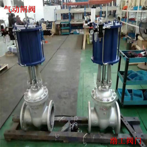 直行程气动闸阀 Z641H-64C 气动法兰楔式闸阀 高温蒸汽导热油闸阀