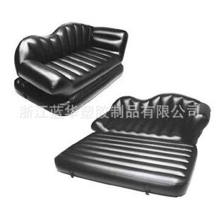 热销AIKA642PVC豪华充气植绒双人沙发休闲时尚 充气躺椅现货