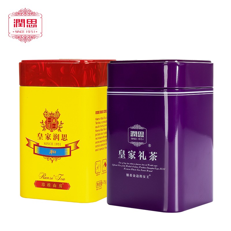 润思祁门红茶皇家礼茶+皇家润思和特级高货组合款罐装150g