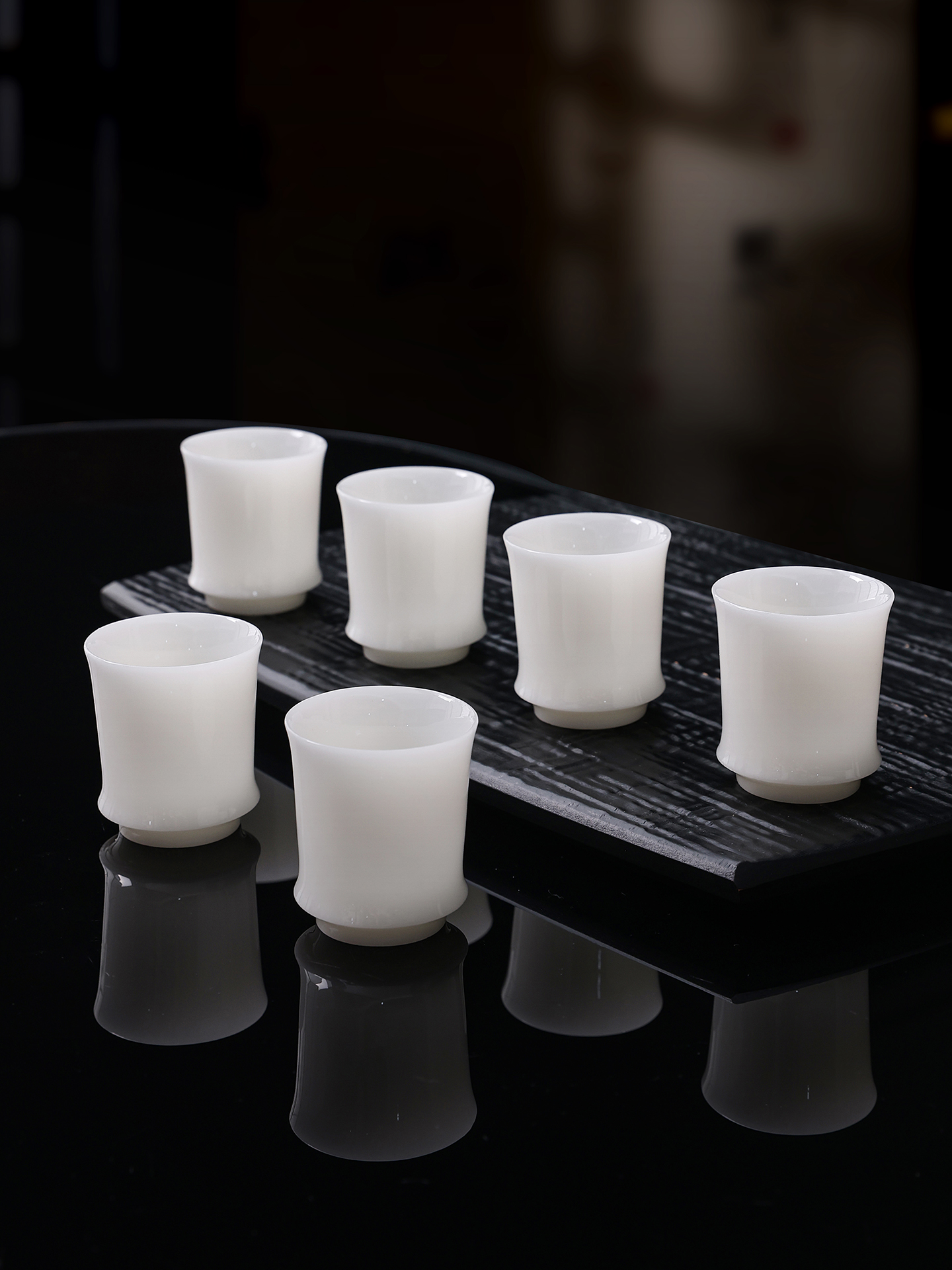 冰种璞玉茶杯德化白瓷功夫茶具茶杯单杯品茗杯喝茶杯子羊脂玉瓷杯