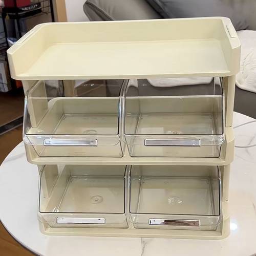 茶包咖啡零食置物架台面多功能杂物多层办公室桌面整理收纳储物架