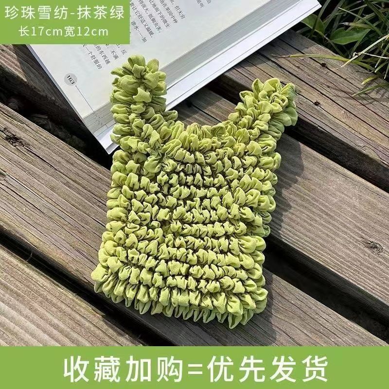可伸缩无纺布手提袋便携购物袋包褶皱泡泡包旅行帆布收纳袋刺猬