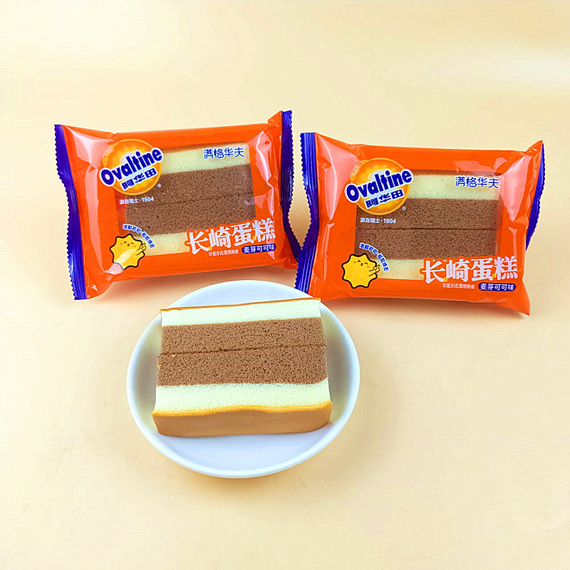 阿华田快闪蛋华夫饼巧克力三明治蛋糕卷华夫饼网红儿童营养早餐小