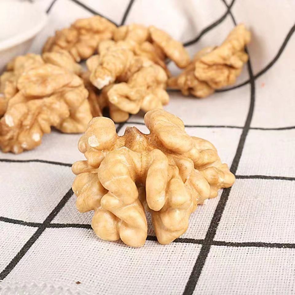 新货烘焙熟核桃仁 原味生纸皮核桃肉干吃坚果阿胶500g包邮 买2送1
