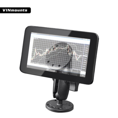 VIN农机驾驶导航电脑万向支架1英寸球头AMPS圆形30X38孔距支架