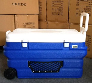 带轮90L100升保温箱冷藏运输箱保鲜冷链外卖送餐箱