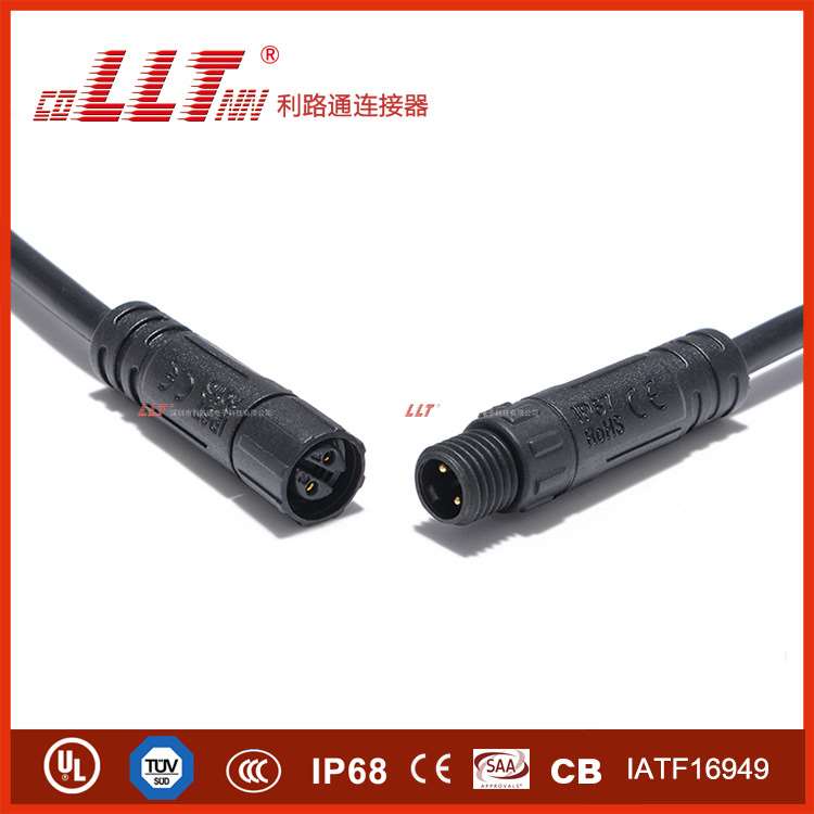 LLT-利路通M8-2芯3芯4芯5芯防水航空插头 5G基站IP68防水连接线