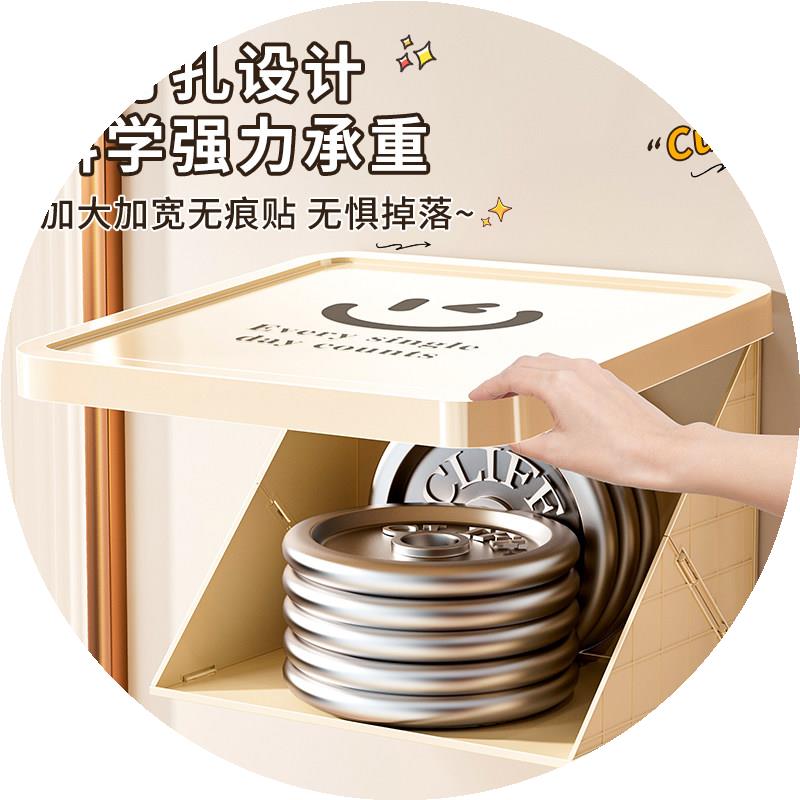 浴室壁画收纳箱折叠挂画墙柜子盒洗澡防水置物架卫生间放衣服神器