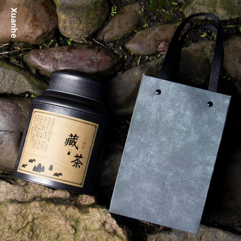 复古老式带内盖茶叶罐普洱茶铁盒金属牡丹白茶铁罐密封散茶包装桶
