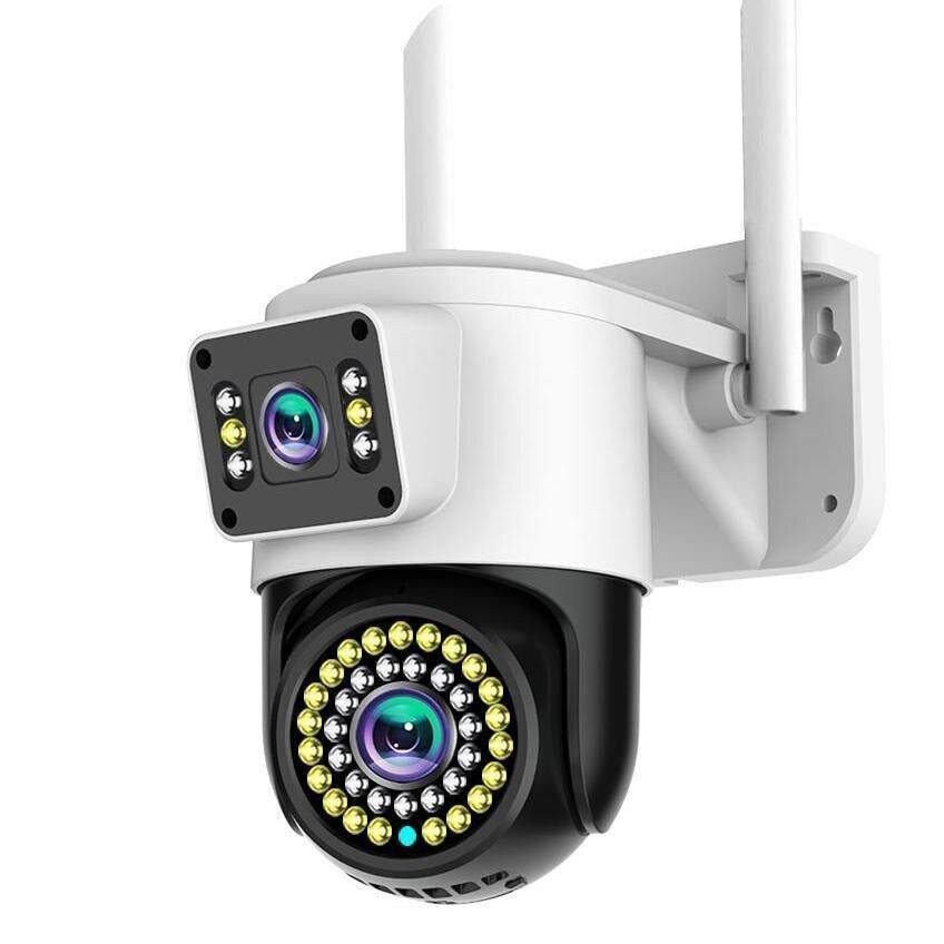 有看头防水室外双画面监控摄像头超清双镜头无线WiFi手机远程家用