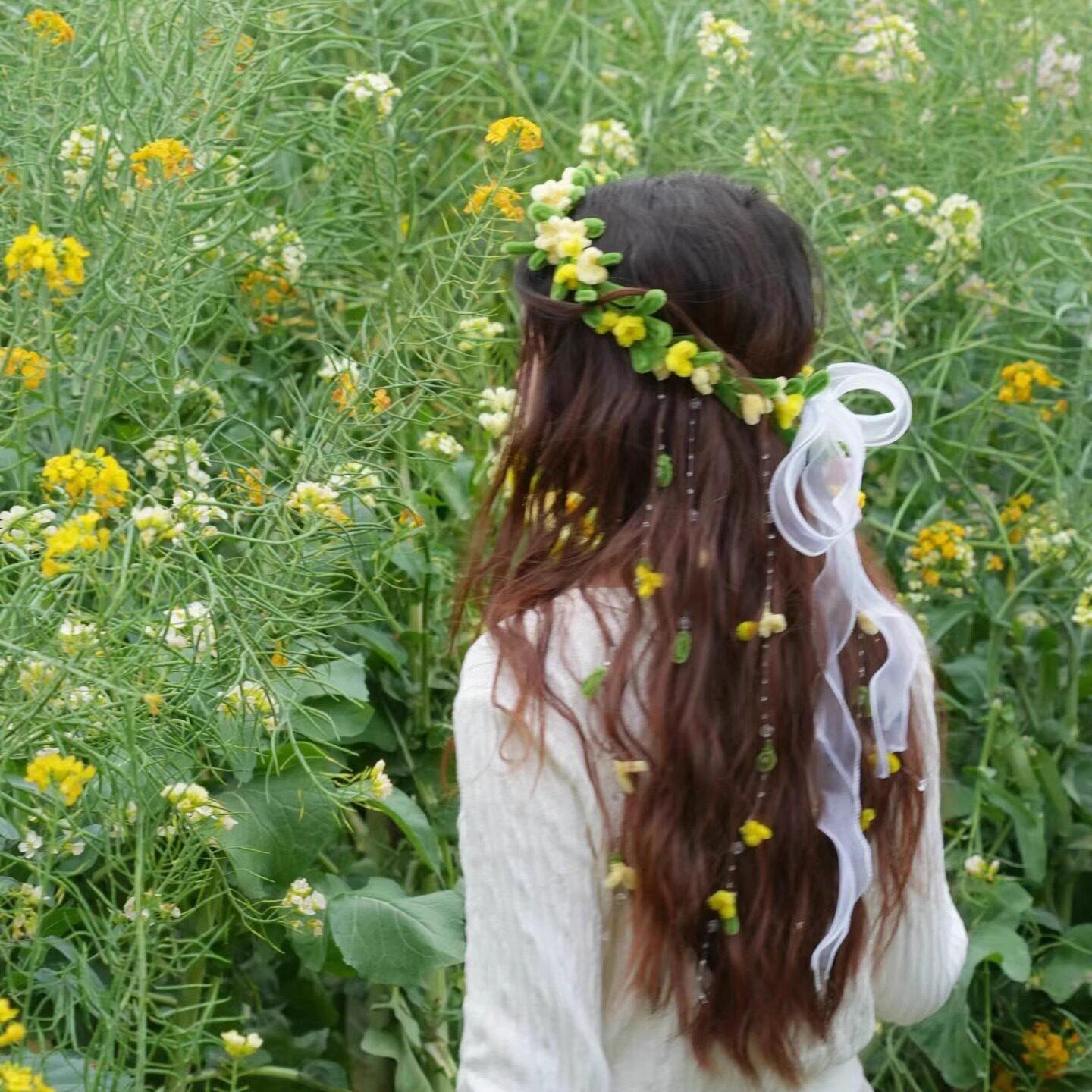 扭扭棒花束手工diy材料包自制创意可爱油菜花环送女友闺蜜礼物