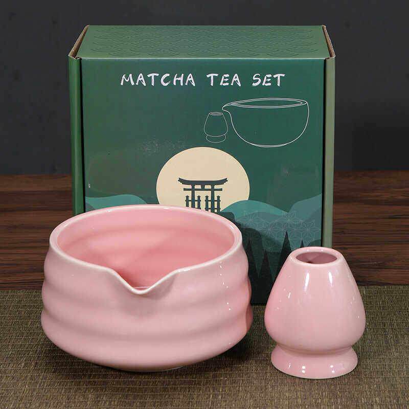 抹茶碗日式汝窑天青陶瓷茶具套装茶筅竹子抹茶刷百本立宋代点茶道