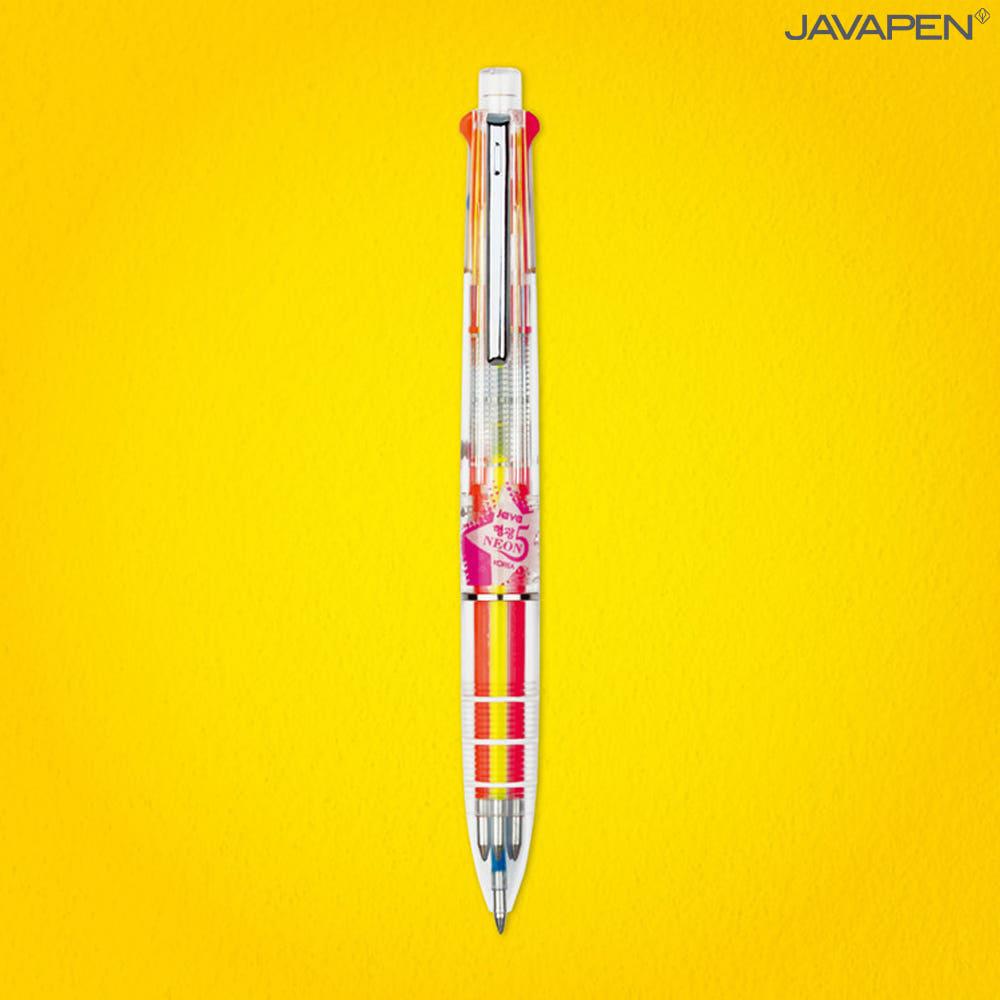 ●JY杂货●国内现货韩国java pen霓虹色彩色五色中性笔荧光笔