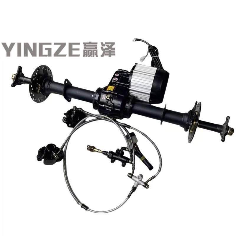 改装四轮电动沙滩车卡丁车配件轴传动差速器后桥48V/60V电机牙包