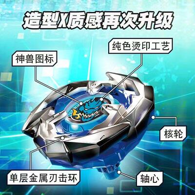 BEYBLADEX 爆裂陀螺新款UX系列UX-17和UX-19跨境合金竞技霸旋陀螺