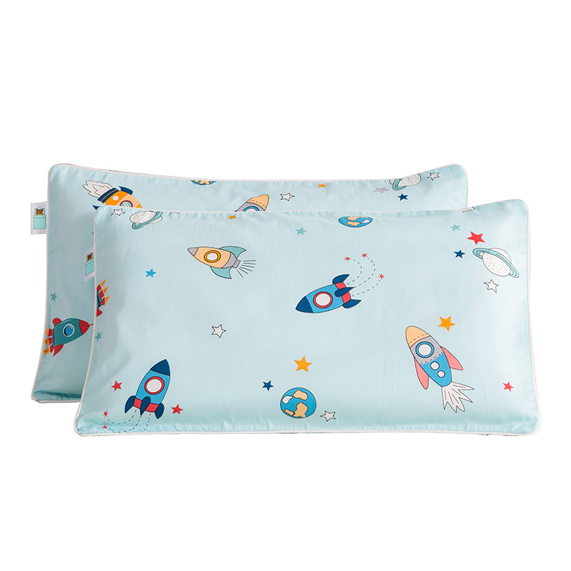 100支纯棉枕套卡通夏凉枕头套夏季儿童枕套单个婴儿小枕套30.x50c