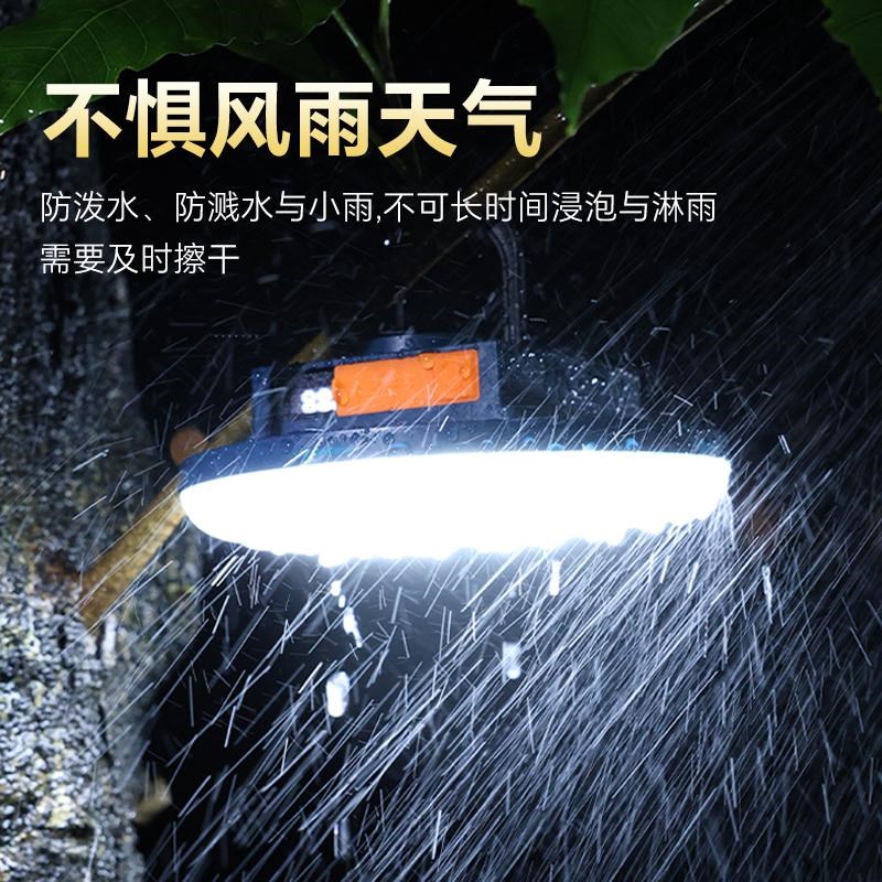 超亮LED飞碟充电灯p泡夜市摆摊灯强光磁铁户外帐篷露营照明应急灯