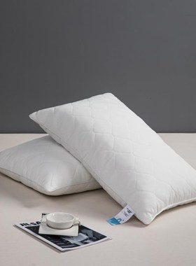 白色枕芯48*74cm成人枕头柔软零压枕夹棉枕芯记忆棉酒Y店枕芯护颈