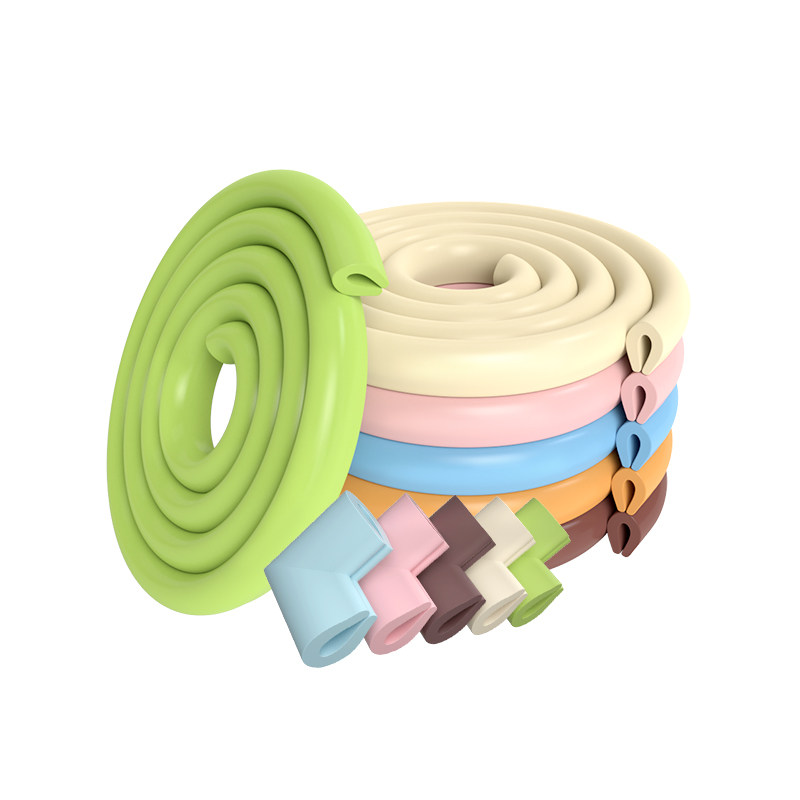 黑色U型防撞条玻璃茶几防护条U形桌子边框防磕碰安W全条宝宝防碰