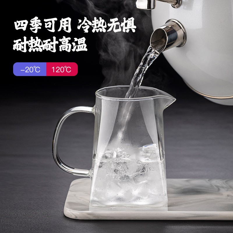 玻璃杯带把耐g高温杯子家用喝水杯煮茶水壶花茶过滤泡茶壶茶具套